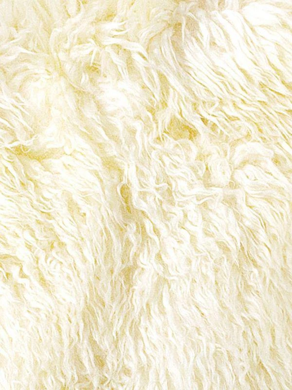 Natural New Zealand Curly Sheepskin Rug 2