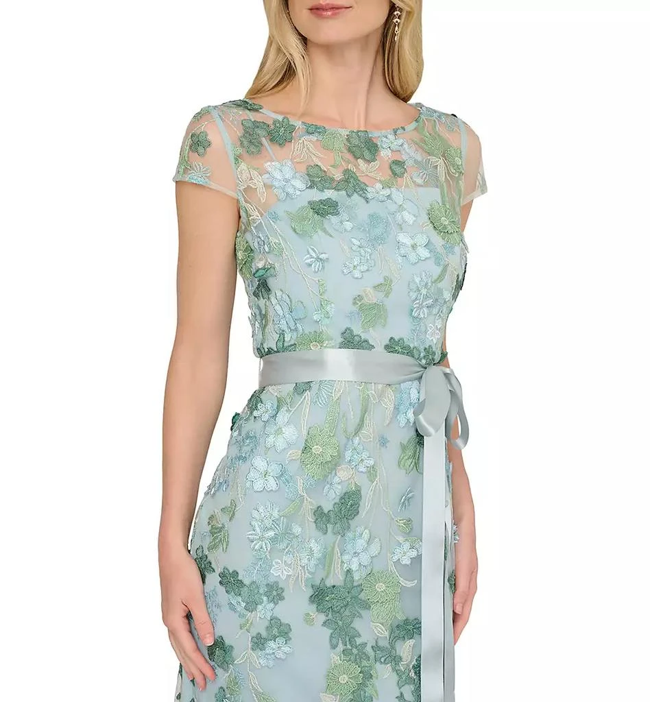 Women's Cascading Floral Column Short-Sleeve Gown  On Sale Now with Up to  25% Off | Discover Exclusive Deals & Savings at BeyondStyle  Authentic Adrianna  Papell dress|women's fashion|dresses with Limited-Time Discounts,