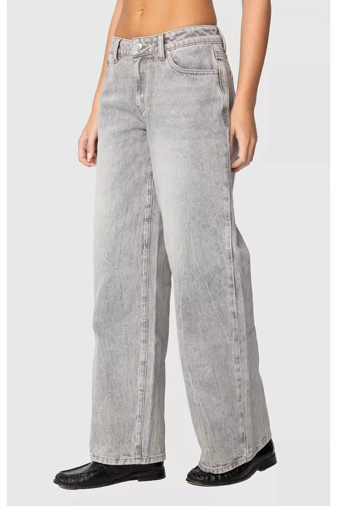 Edikted Edikted Magda Low Rise Acid Wash Jeans 3