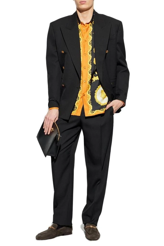 Versace Versace Pattern-Printed Long-Sleeved Shirt 4