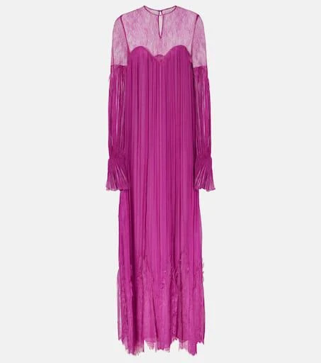 Costarellos Renia silk-blend lace gown 1