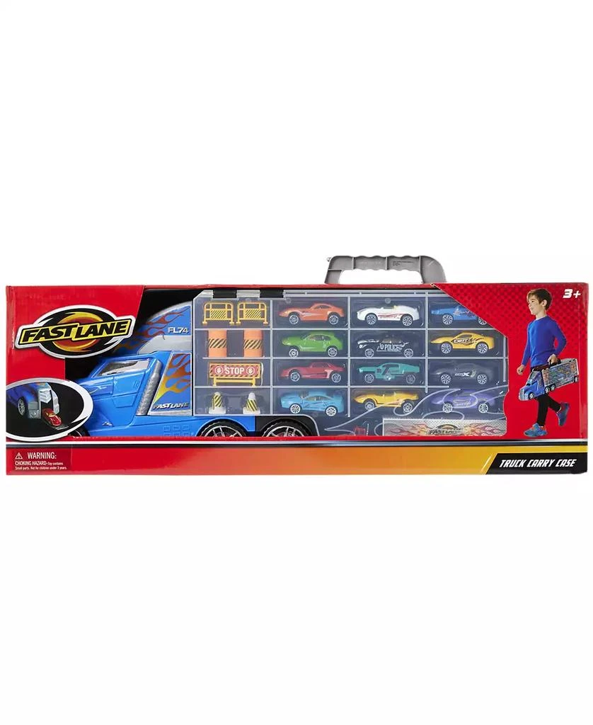 Fast Lane Truck Carry Case with 12 diecast vehicles and 14 accessories, Created for You by Toys R Us 5