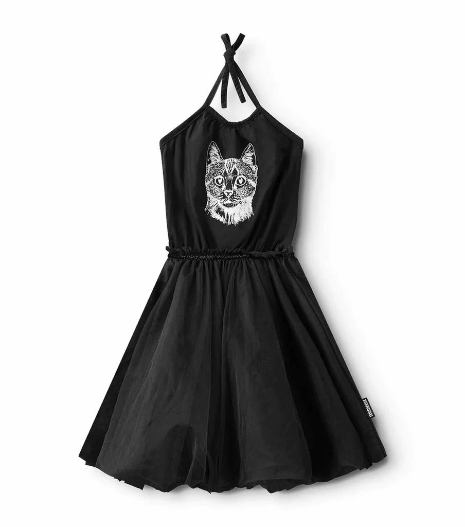 Nununu Girls's Cool Cat Collar Dress 3