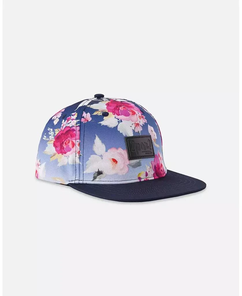 Deux par Deux Toddler | Little Girl Rose Print Cap