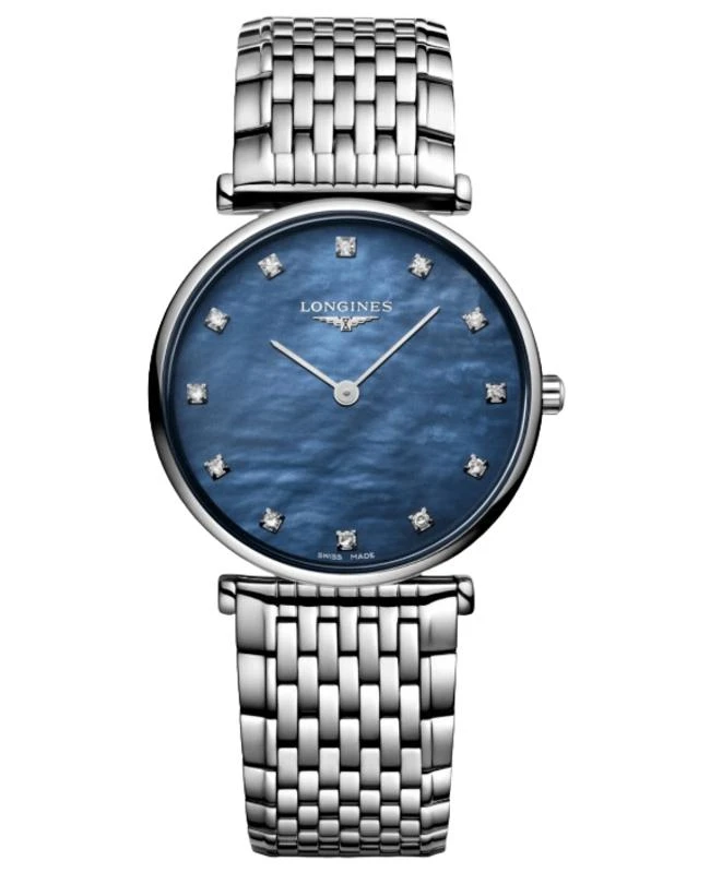 Longines Longines La Grande Classique Quartz Blue Mother of Pearl Diamond Dial Steel Women's Watch L4.512.4.81.6 1
