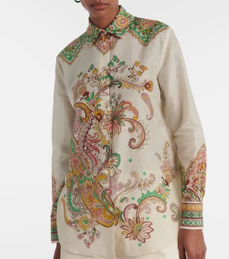 ETRO Printed cotton and silk shirt 6