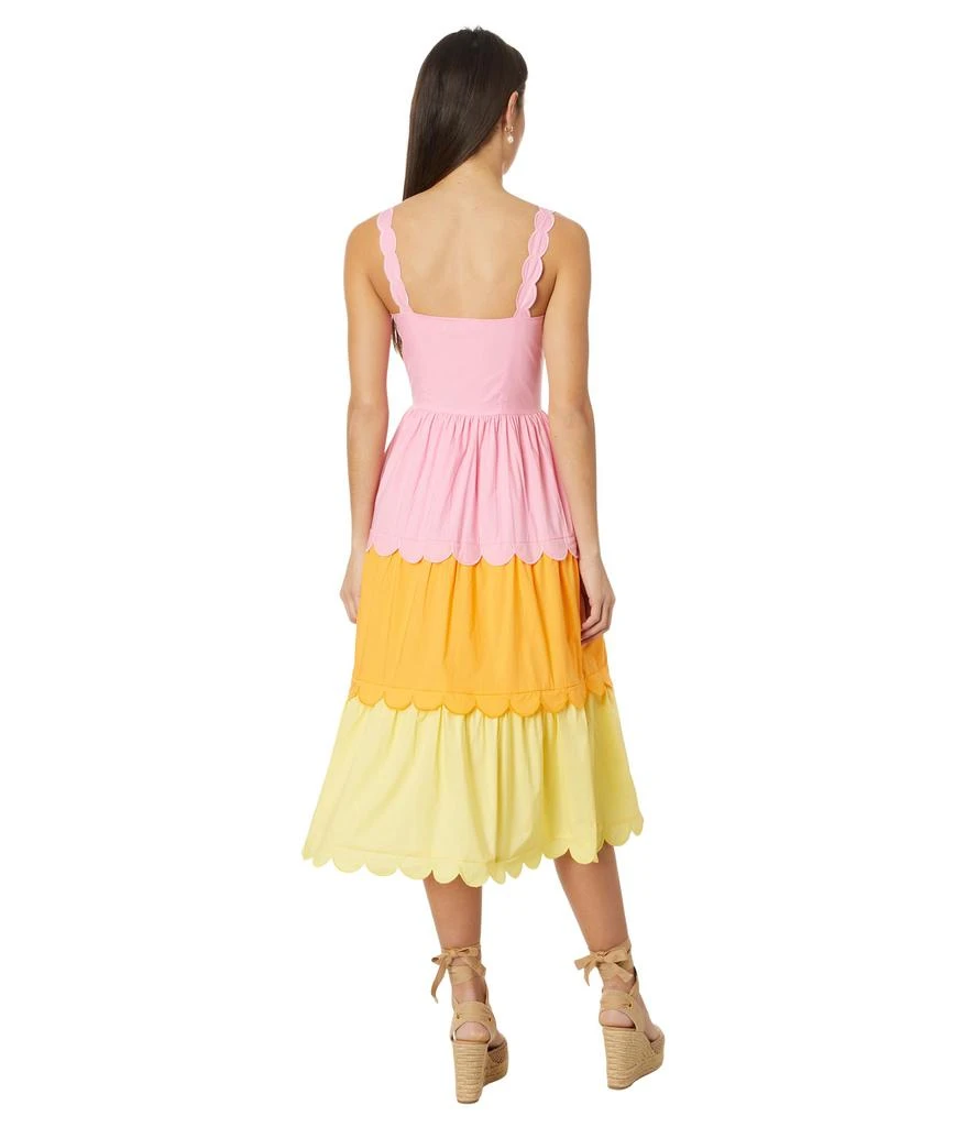English Factory Colorblock Scallop Dress 2
