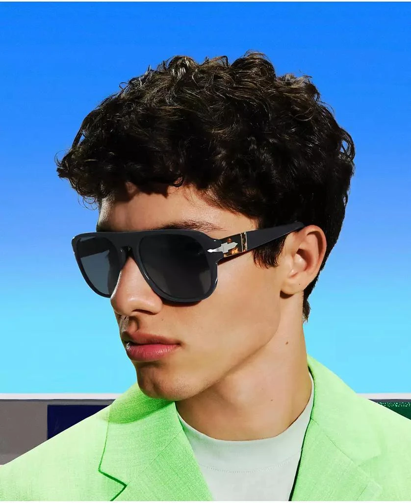 Persol Unisex Polarized Sunglasses, 0PO3310S11893R57W 57 8