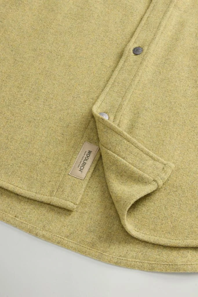 Woolrich Alaskan Overshirt in Wool Blend - Men - Green 8