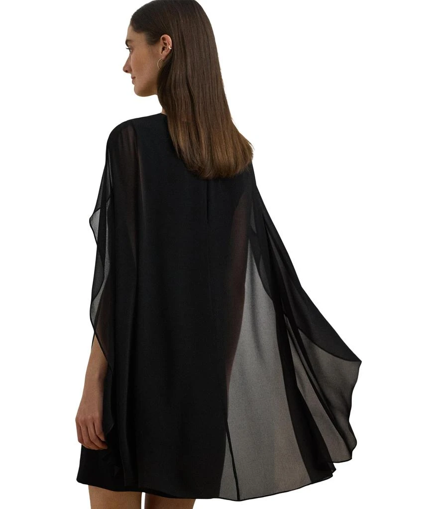 Ralph Lauren Cape Georgette Cocktail Dress 3