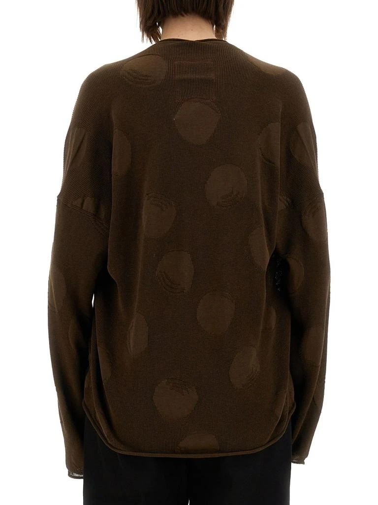 Uma Wang Uma Wang Polka Dot Detailed Crewneck Knitted Jumper 2