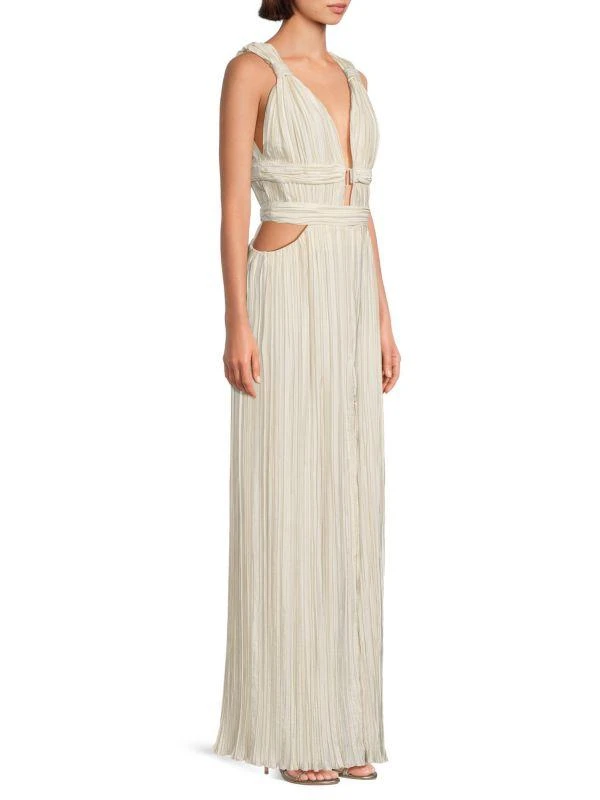 Cult Gaia Davida Plunging Column Gown 3