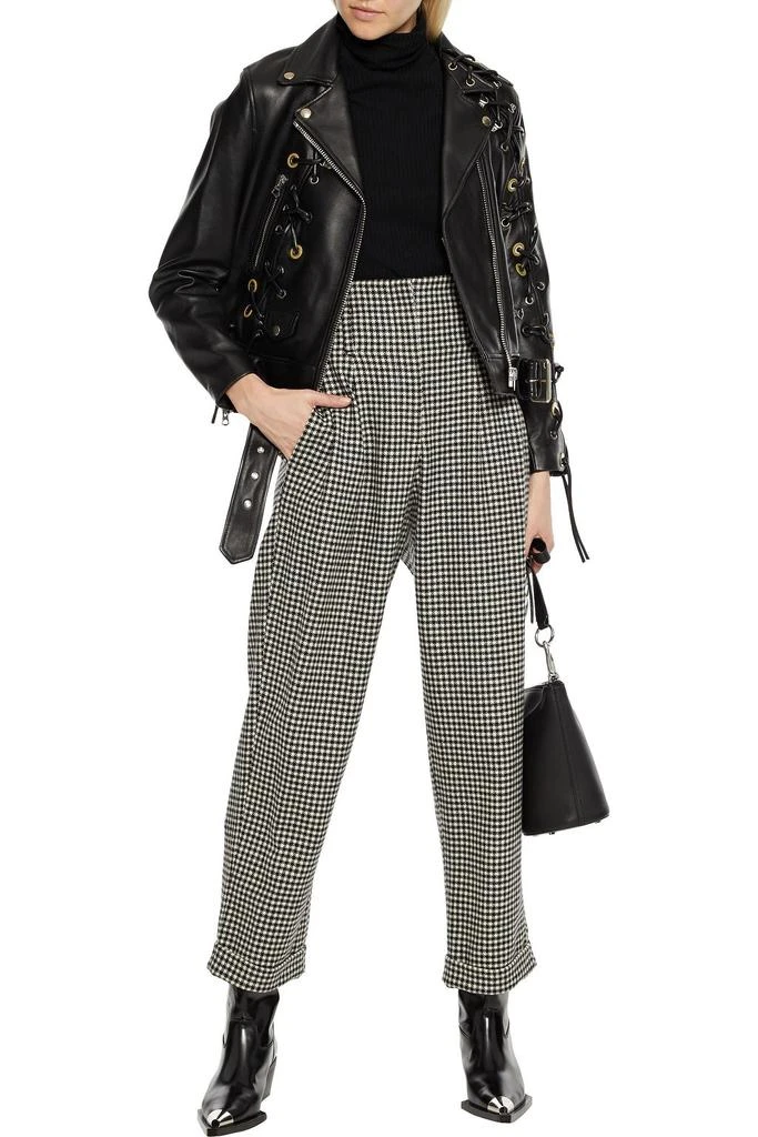 Acne Studios Eyelet lace-up leather biker jacket 2