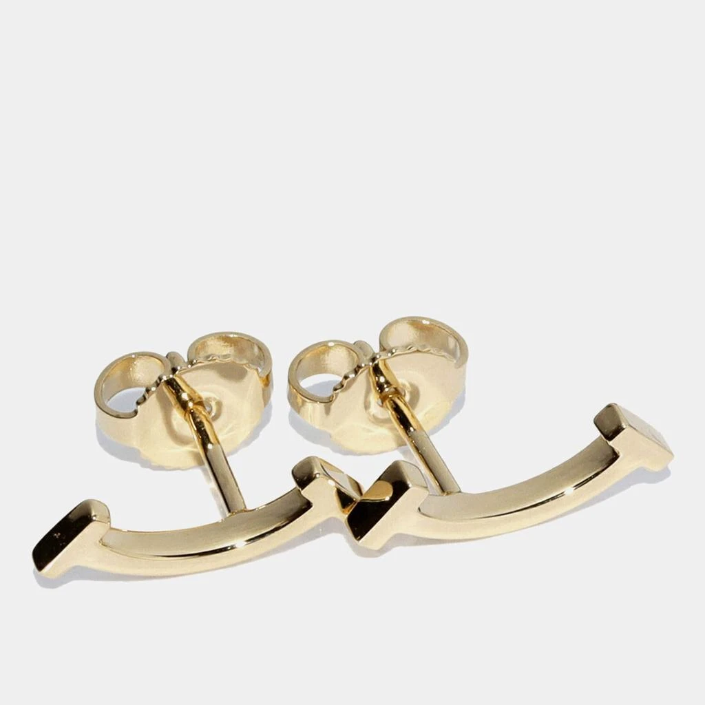 Tiffany & Co. Tiffany & Co 18K Yg T Smile Earrings Gold Metal 1