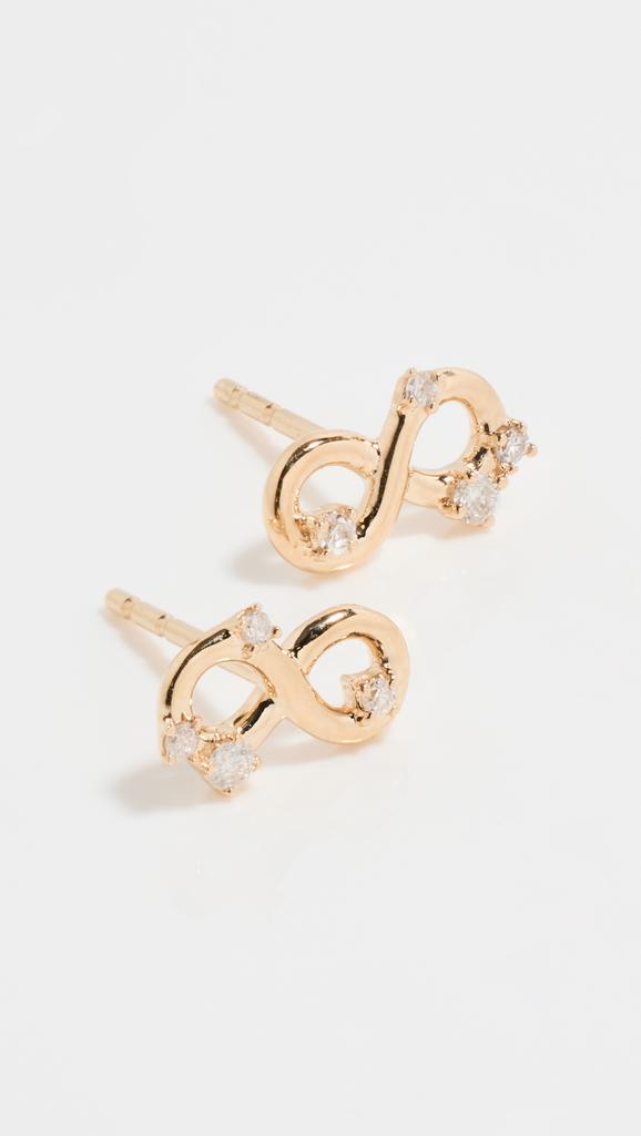Adina Reyter 14k Diamond Infinity Posts