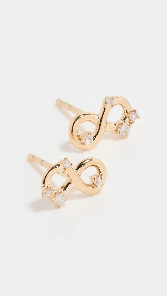 Adina Reyter 14k Diamond Infinity Posts 1