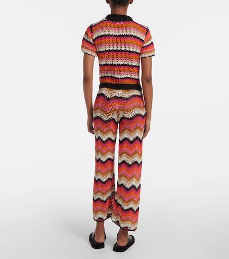 ANNA KOSTUROVA Cotton crochet wide-leg pants 3