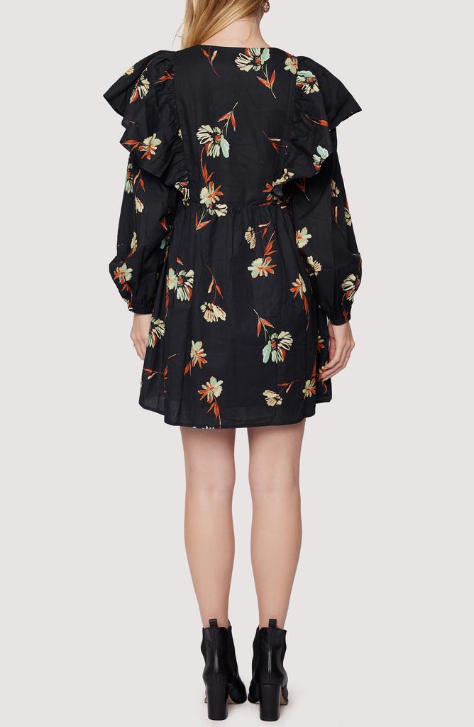 Lost and Wander Field of Dreams Ruffle Long Sleeve Minidress