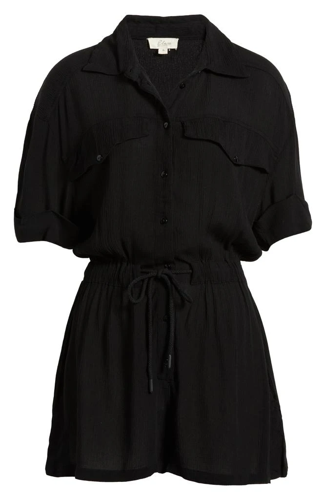 Elan Cuff Sleeve Cover-Up Romper 6