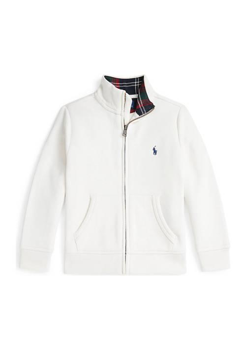 Ralph Lauren Lauren Childrenswear Boys 2 7 Brushed Fleece Full Zip Sweatshirt