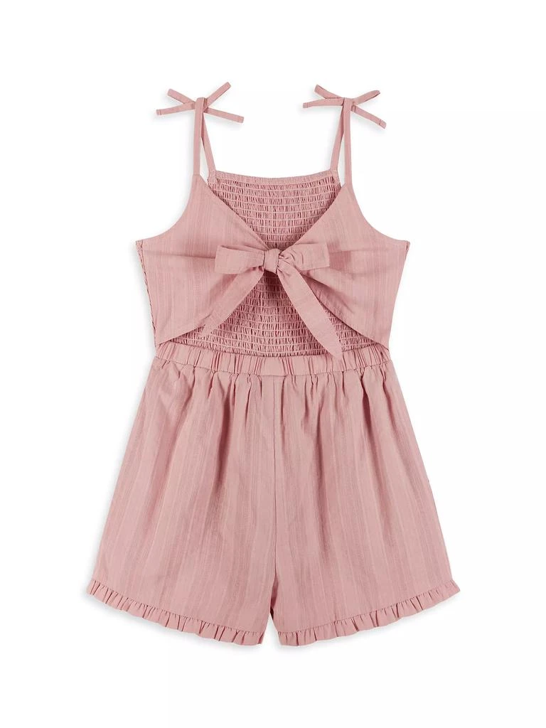 Andy & Evan Little Girl's & Girl's Smocked Cotton Romper 2