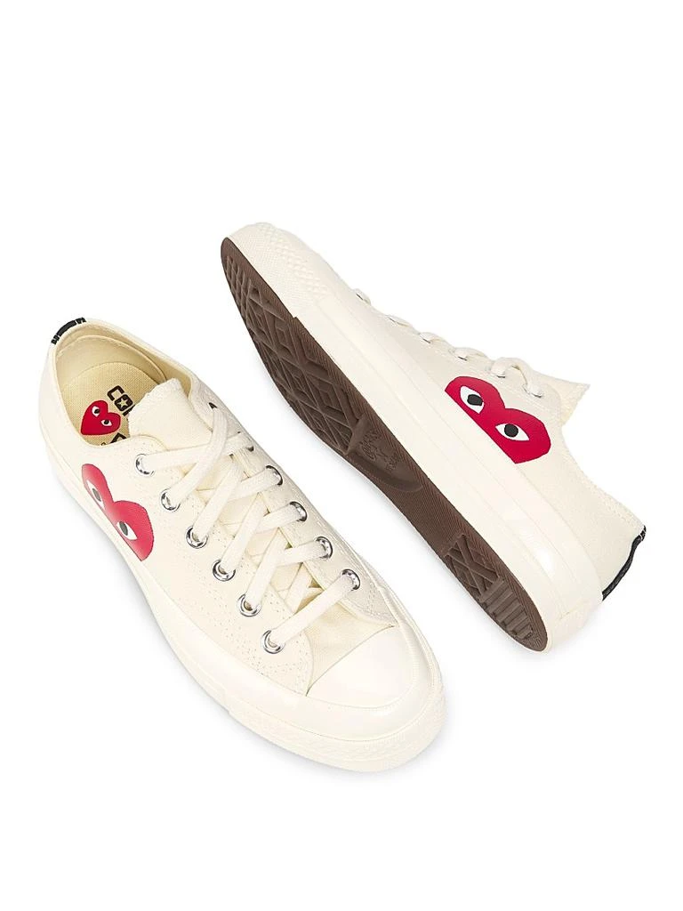 Comme des Garcons CdG PLAY x Converse Women's Chuck Taylor All Star Peek-A-Boo Low-Top Sneakers 4