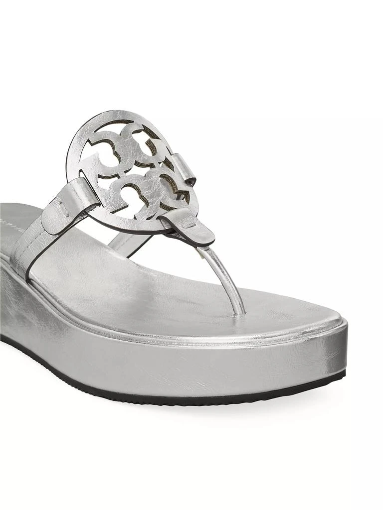 Tory Burch Miller Leather Wedge Sandals 4