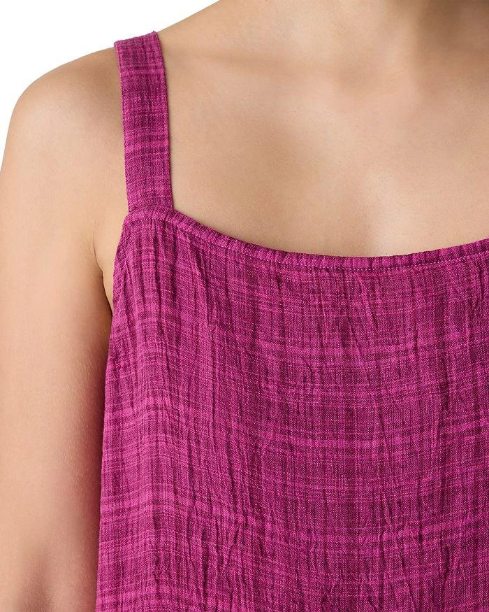 Eileen Fisher Square Neck Linen Midi Dress