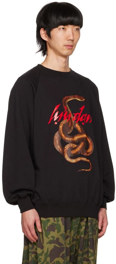 LU'U DAN Black Knotted Snake Sweatshirt 2