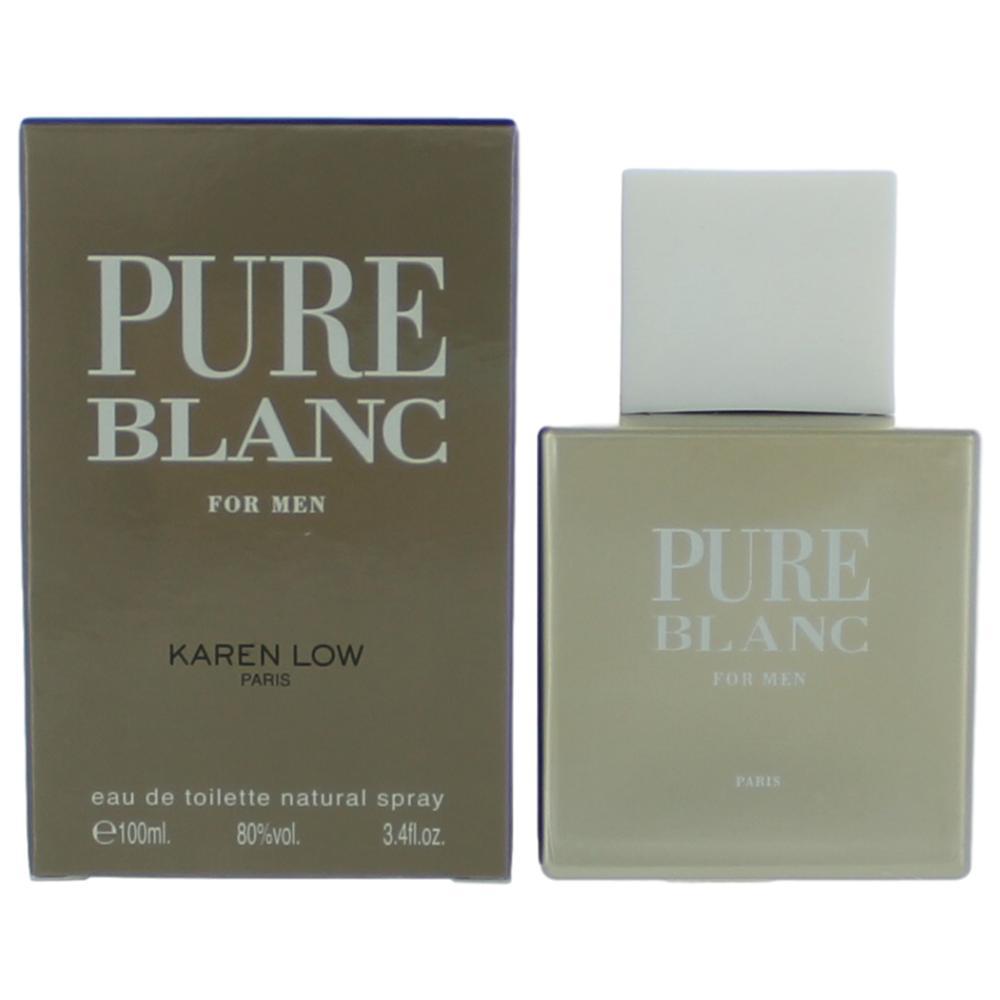 KAREN LOW Pure Blanc by , 3.4 oz Eau De Toilette Spray for Men