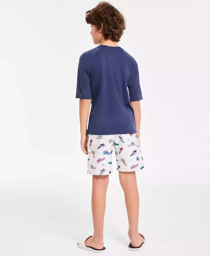 NIKE Big Boys 7" Multi Sneaker Volley Swim Shorts 8