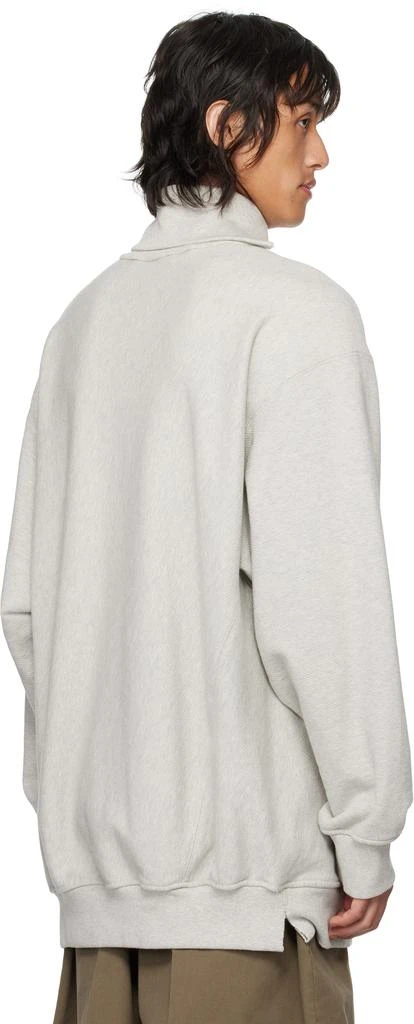 Hed Mayner Gray Twisted Seam Sweatshirt 3