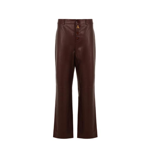 AERON Georgia straight leather trousers