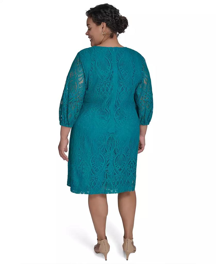 Jessica Howard Plus Size V-Neck Shift Dress