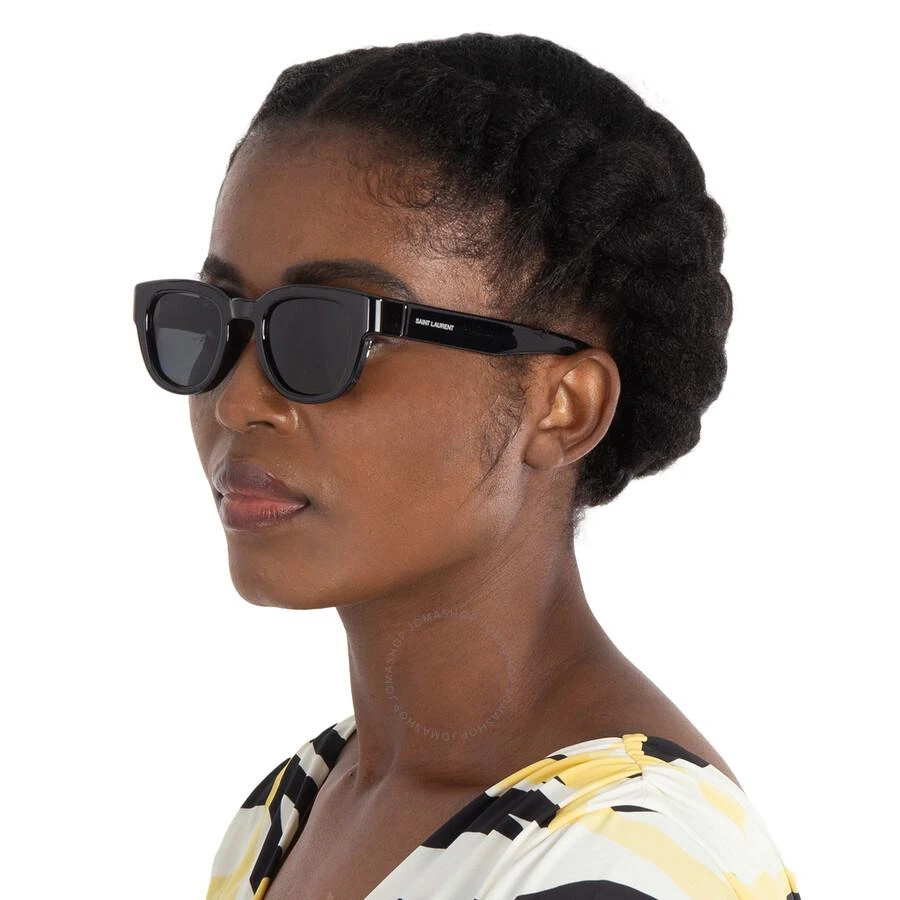 Yves Saint Laurent Black Square Unisex Sunglasses SL 675 001 46 2