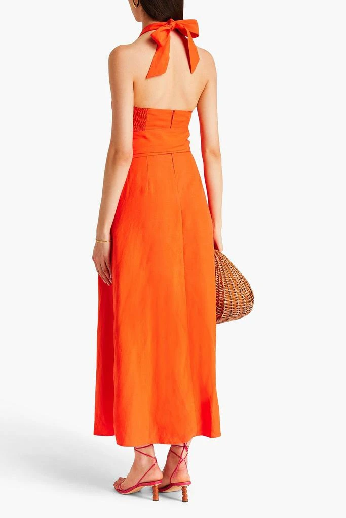 Mara Hoffman Paula cutout TENCEL™ and linen-blend midi dress 3