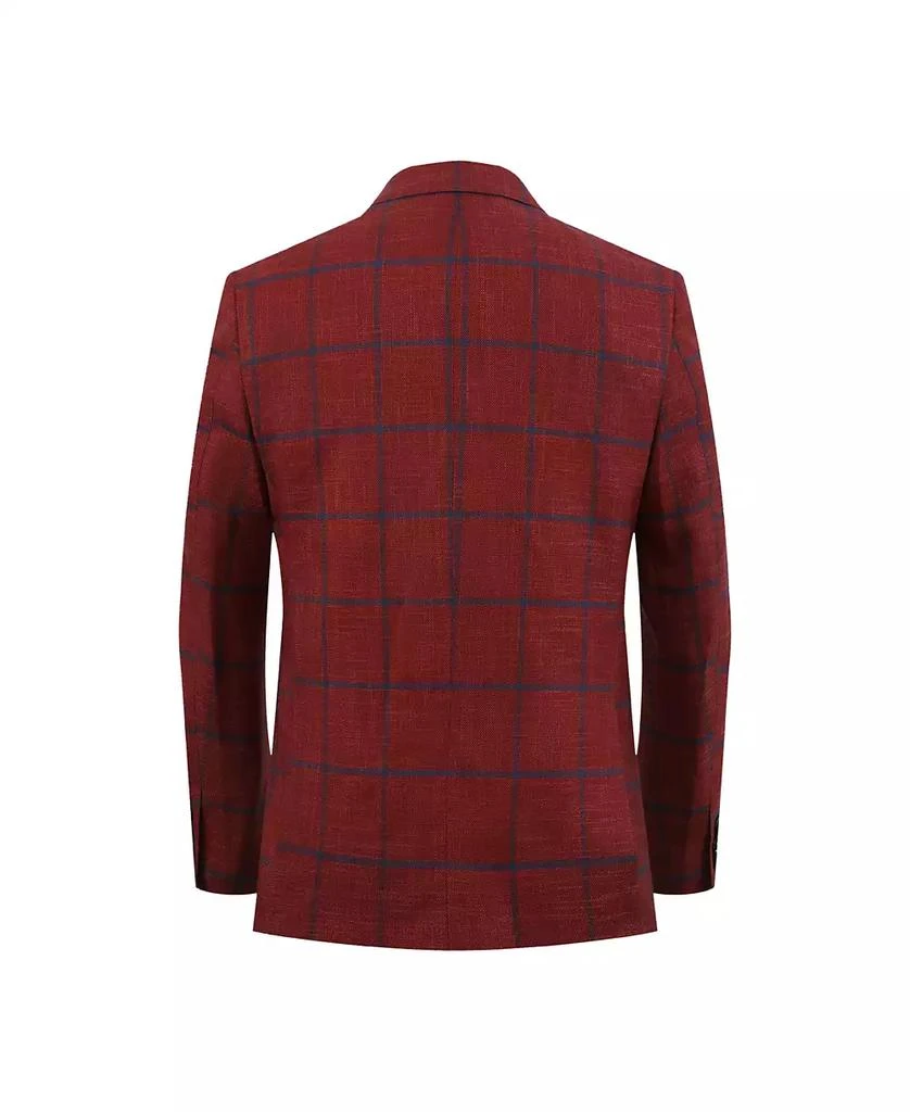 Elie Balleh Boys Slim Fit Plaid Jacket 2