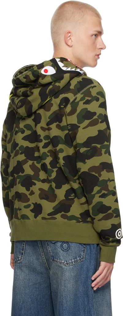 Bape Green 1st Camo 2nd Shark Zip Hoodie 3
