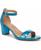 color Blue Metallic Snake Embossed Leather 1