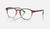color Polished Striped Brown & Red/Clear 2
