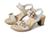 color White/Ivory/Latte/Radiant Gold Leather Combination 2