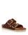 color Cognac Brown Leather/Gold 0