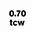 color 0.70 TCW 0