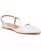 color Warm White Croco Embossed Faux Leather 2