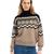 color Brown Melange/Black/Off-White 0