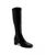 color Black Stretch Smooth Faux Leather - Polyurethane 1