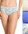color Iris Blue/tender Stripe Yellow-print/dainty Florals White-print 6