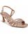 color Rose Gold Satin/Faux Leather 1