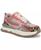 color Pink/Tan/Black Microsuede/Faux Leather- Polyurethane 6