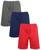 color Charcoal, Navy, Red 6